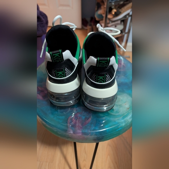 New Michael Kors Olympia Extreme Leather and Scuba Trainer Size 7 - Picture 3 of 10